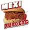 Signmission Mexi Burgers Decal Concession Stand Food Truck Sticker, 8" x 4.5", D-DC-8 Mexi Burgers19 D-DC-8 Mexi Burgers19 - alternate 1
